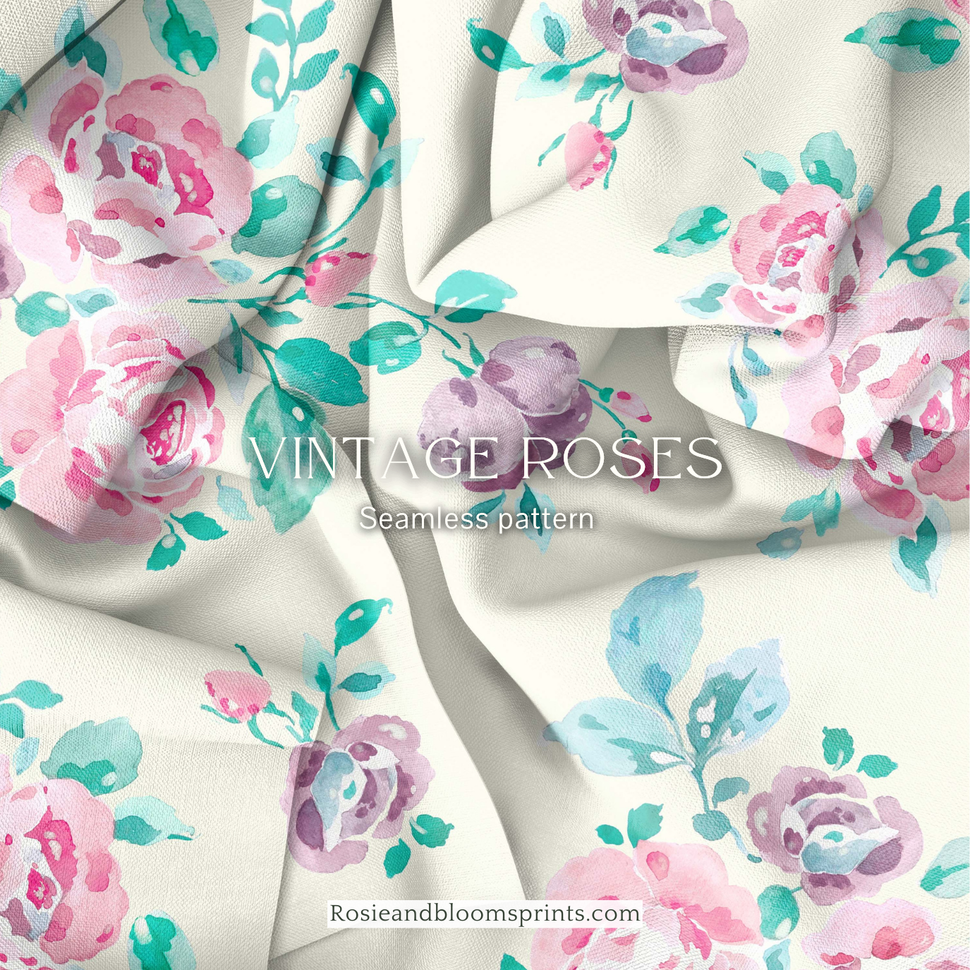Vintage Roses Seamless Pattern- 194