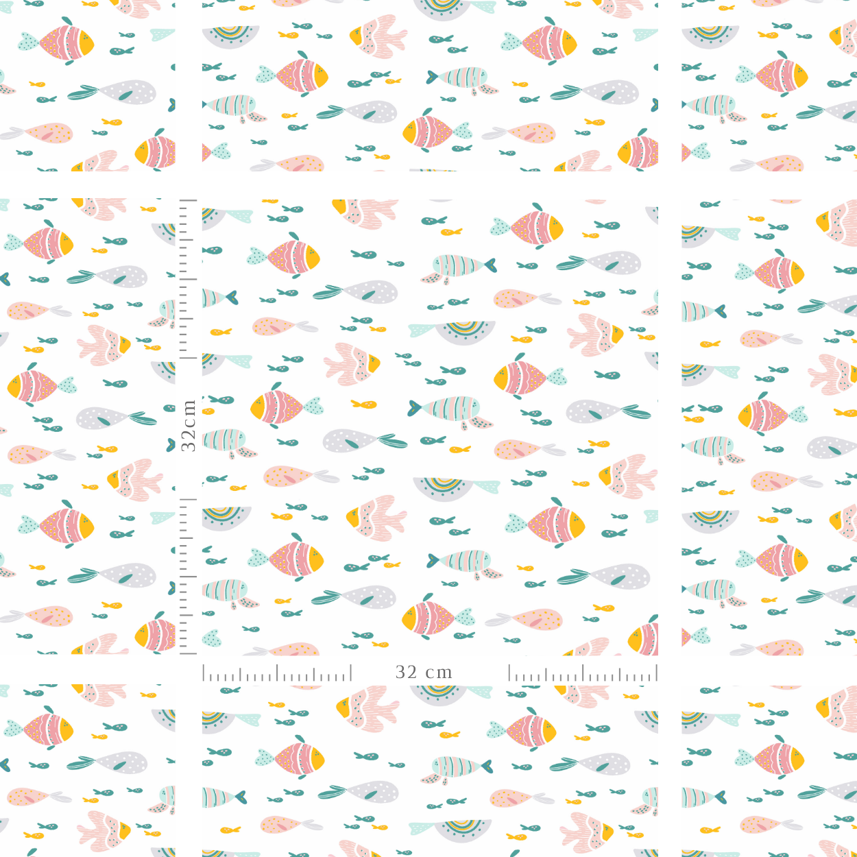 Summer Fish Seamless pattern-058