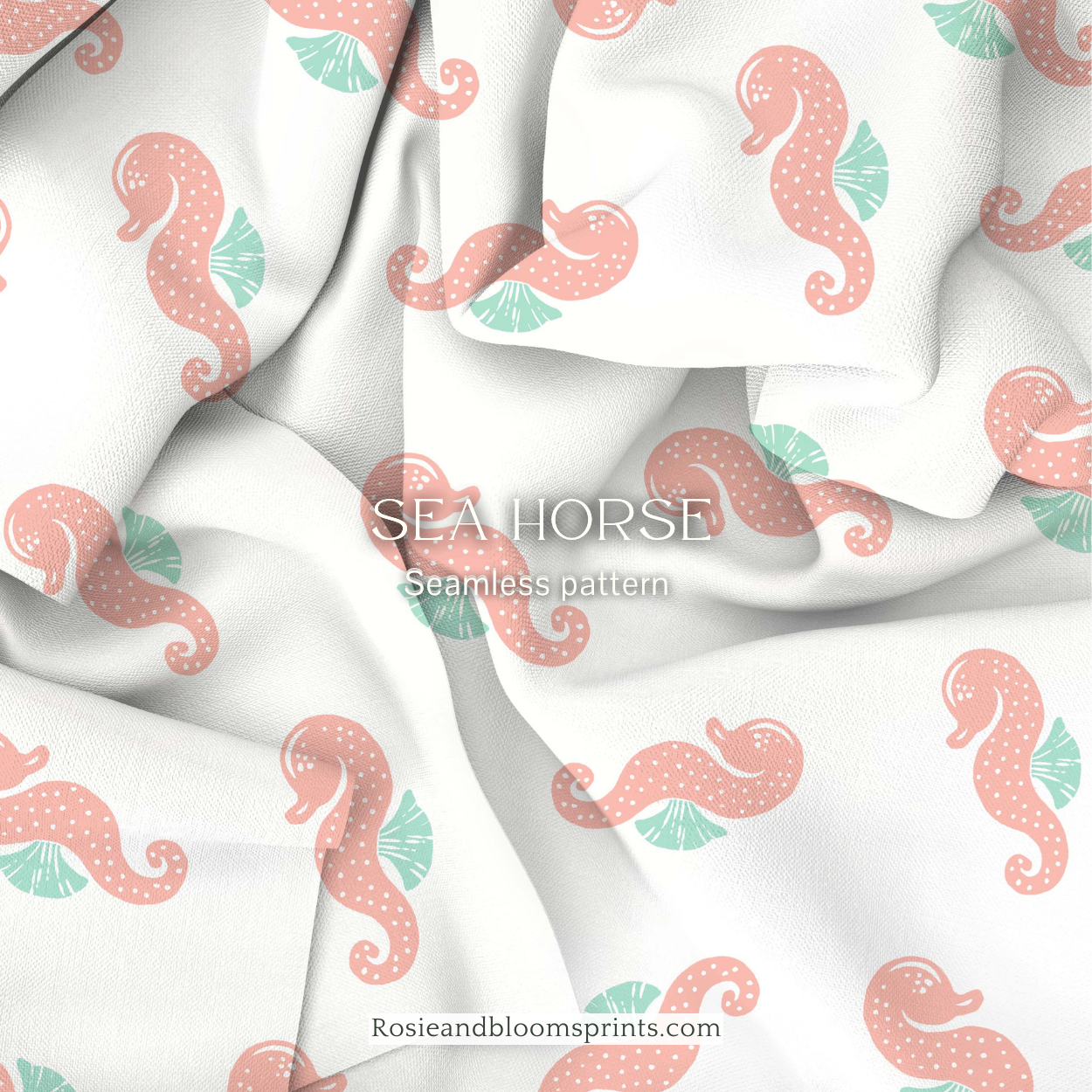 Sea Horse Seamless Pattern-70