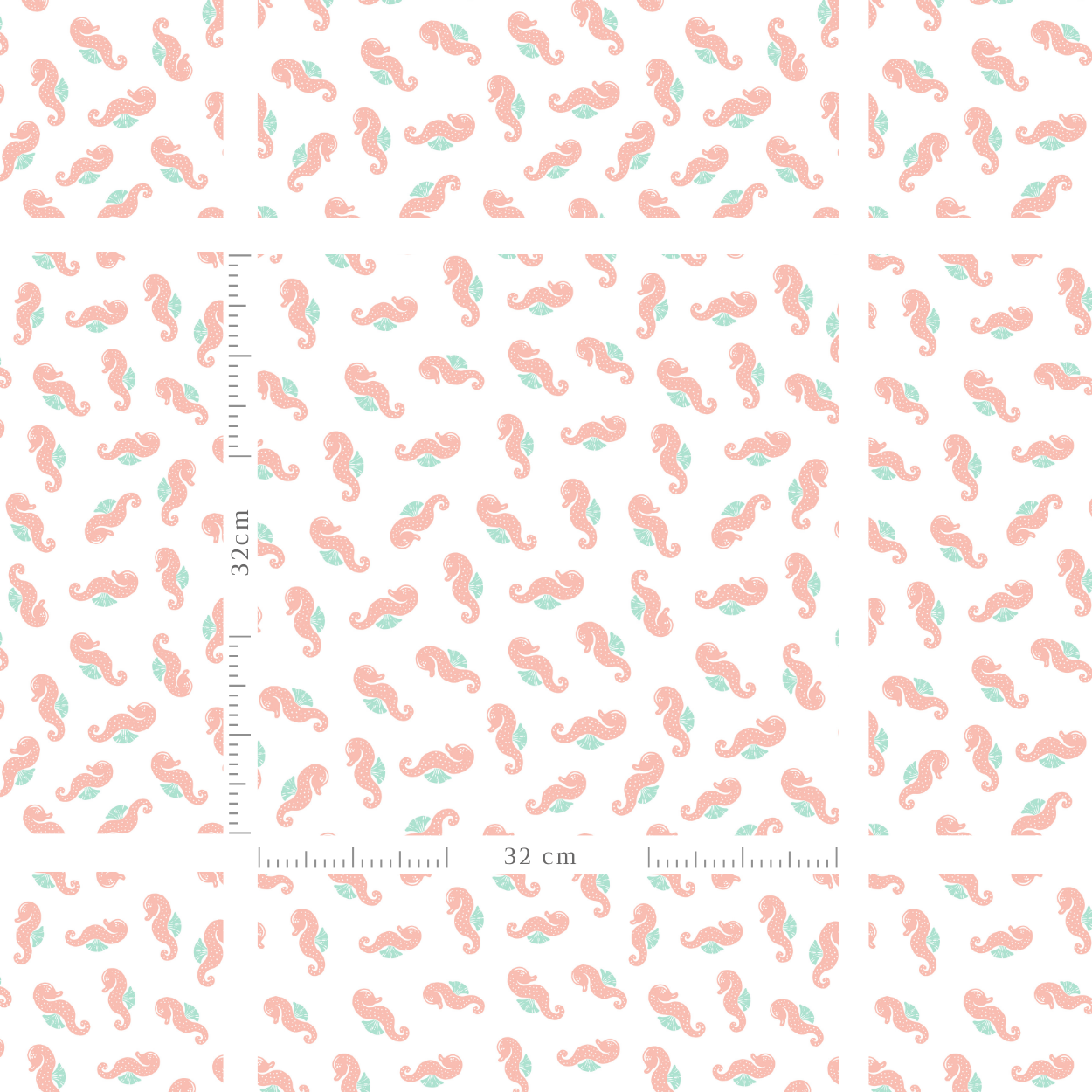 Sea Horse Seamless Pattern-70