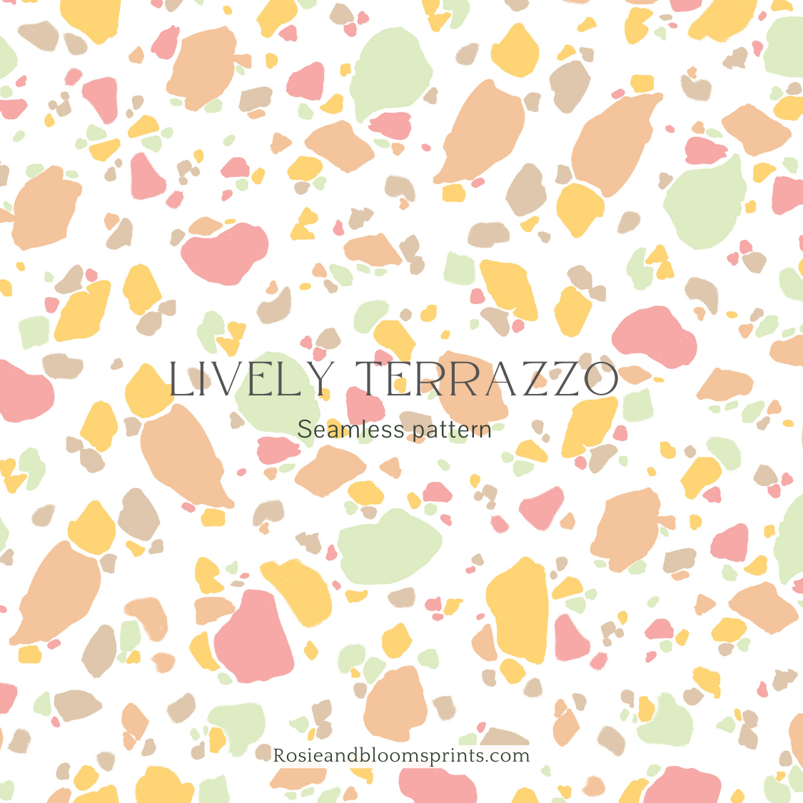 Lively terrazzo Seamless Pattern-215