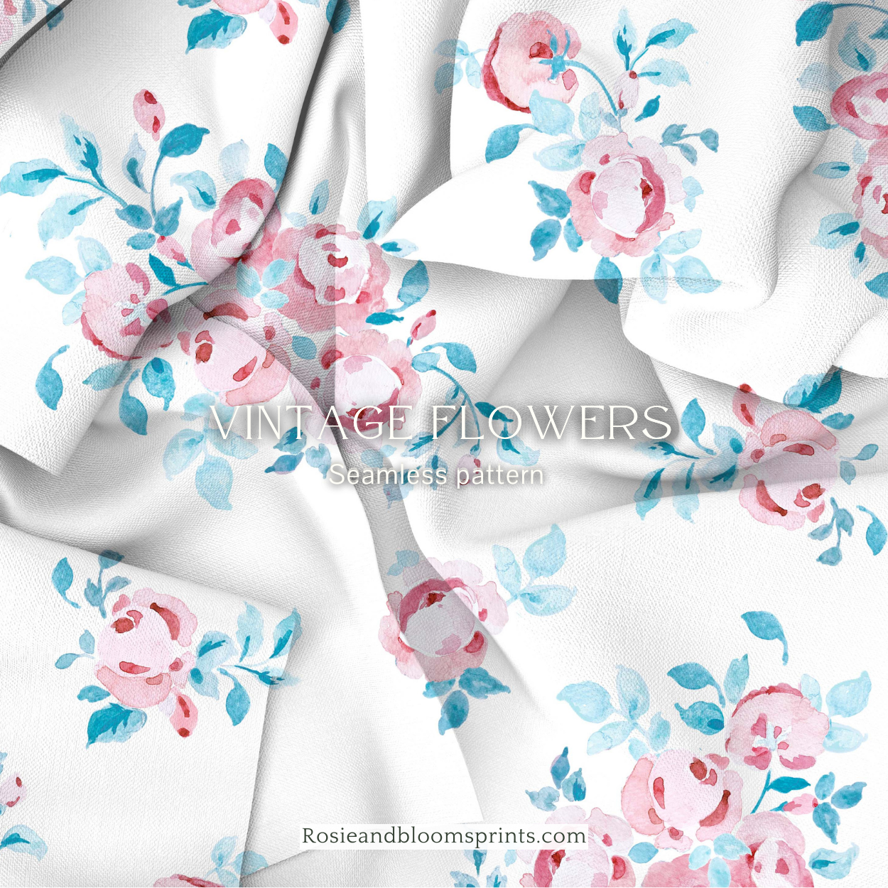Vintage Flowers Seamless Pattern-195