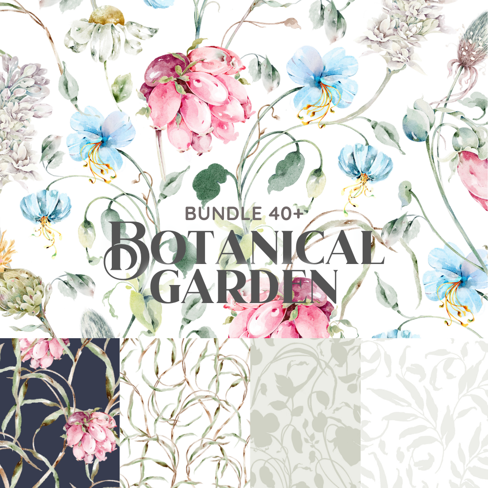 Botanical Garden Seamless Pattern 