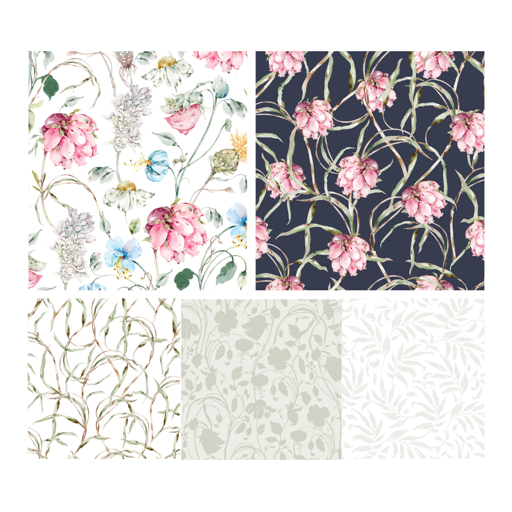 Botanical Garden Seamless Pattern 