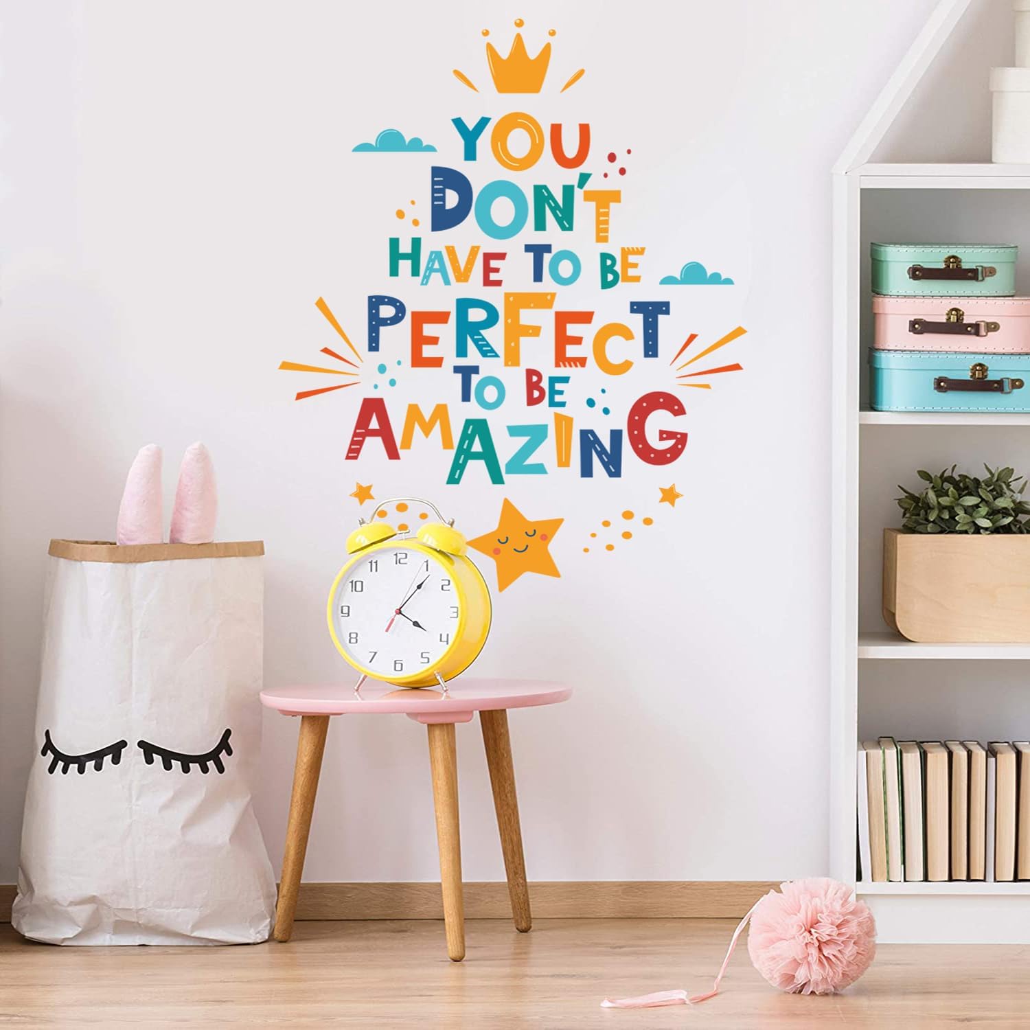 Inspirational Quote Wall Sticker Motivational Wall Decals, Positive Saying Sticker, Removable Positive Saying Wall Lettering Stickers for Living Room Bathroom Classroom Bedroom Office Wall Decor