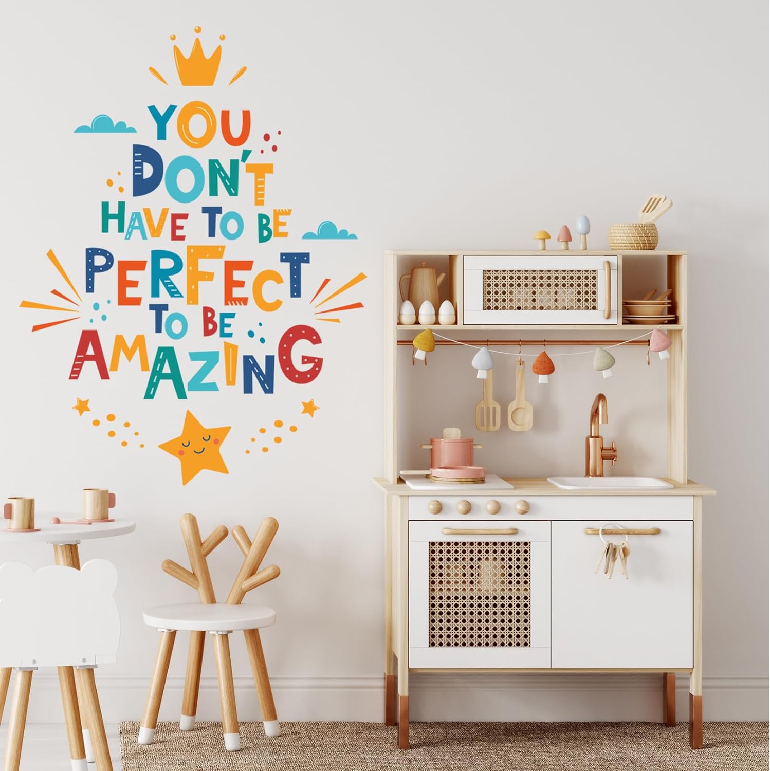 Inspirational Quote Wall Sticker Motivational Wall Decals, Positive Saying Sticker, Removable Positive Saying Wall Lettering Stickers for Living Room Bathroom Classroom Bedroom Office Wall Decor