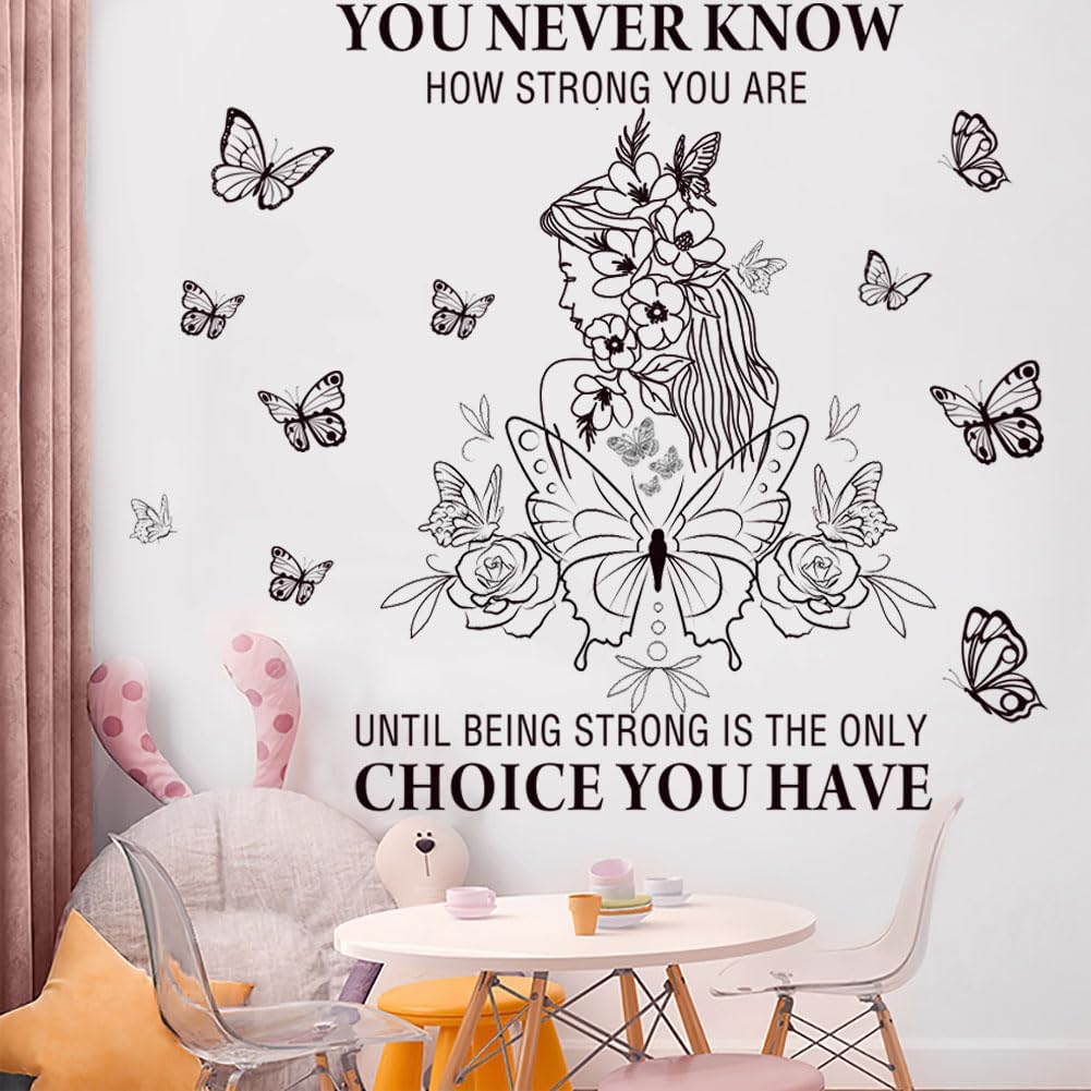 Wall Stickers for Kids, Motivational Wall Decals, (Easy to Apply), Vinyl Wall Decor Art Quotes Inspirational Boys Girls Teen Men Women, Bedroom Gym Office Home Words Signs, You are Amazing 18X15