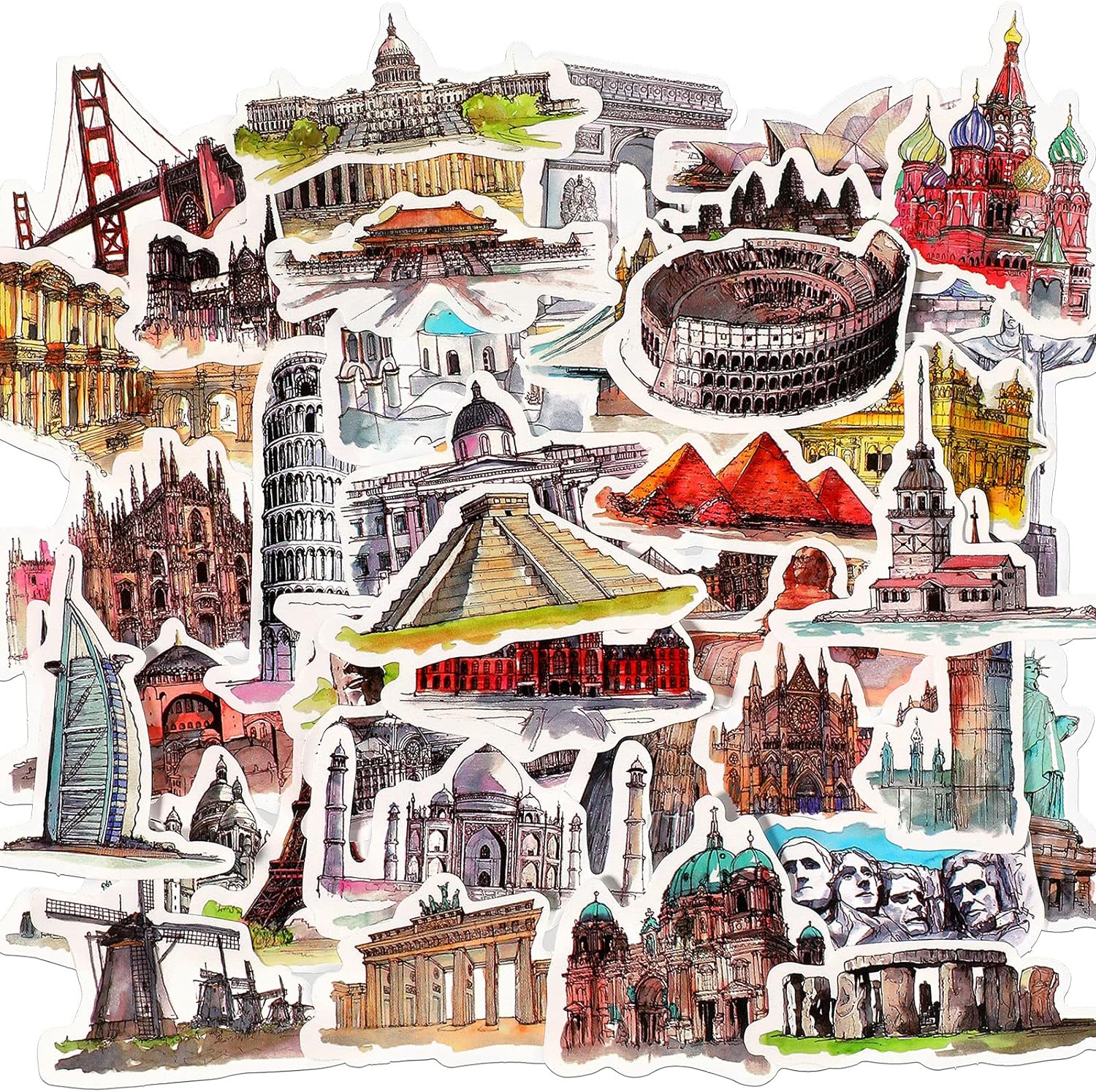 OSNIE 12Pcs Travel Themed Honeycomb Centerpieces Table Toppers Adventure Awaits Party Decor Travel Around The World Bon Voyage Table Decor Photo Props for Let The Adventure Begin Going Away Party