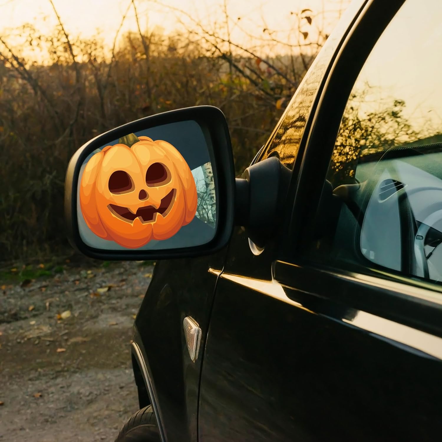 120 Pcs Halloween Pumpkin Car Stickers Halloween Decoration for Car Halloween Car Decor Pumpkin Car Decal Holiday Car Accessories for Halloween Car Automotive Party Home Garage Door, 15 Sheets