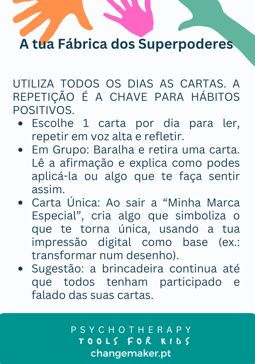 Cartas de afirmação para crianças