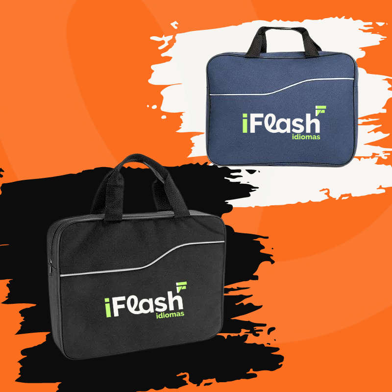 Pasta para livros e cadernos iFlash Idiomas