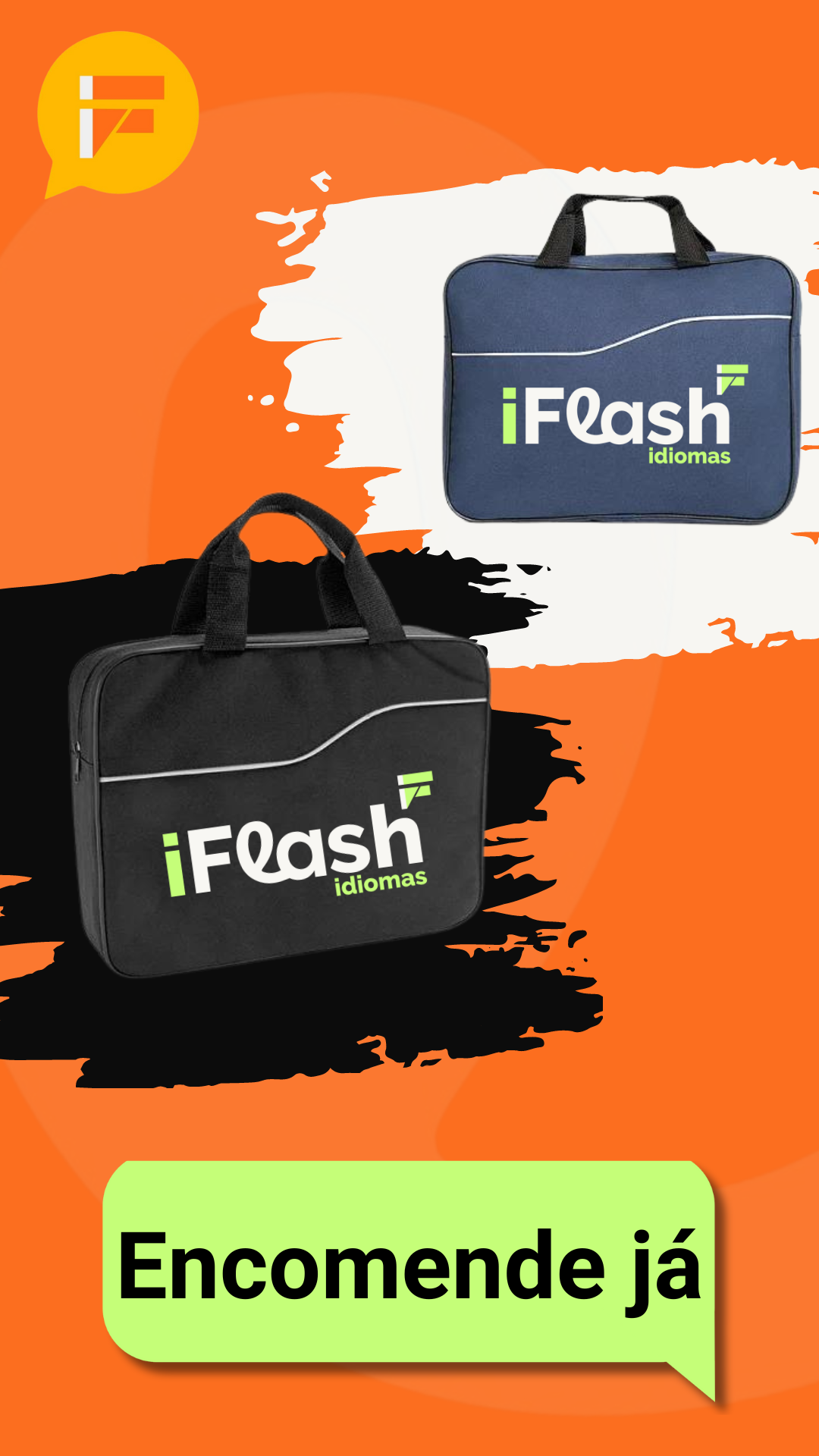 Pasta para livros e cadernos iFlash Idiomas