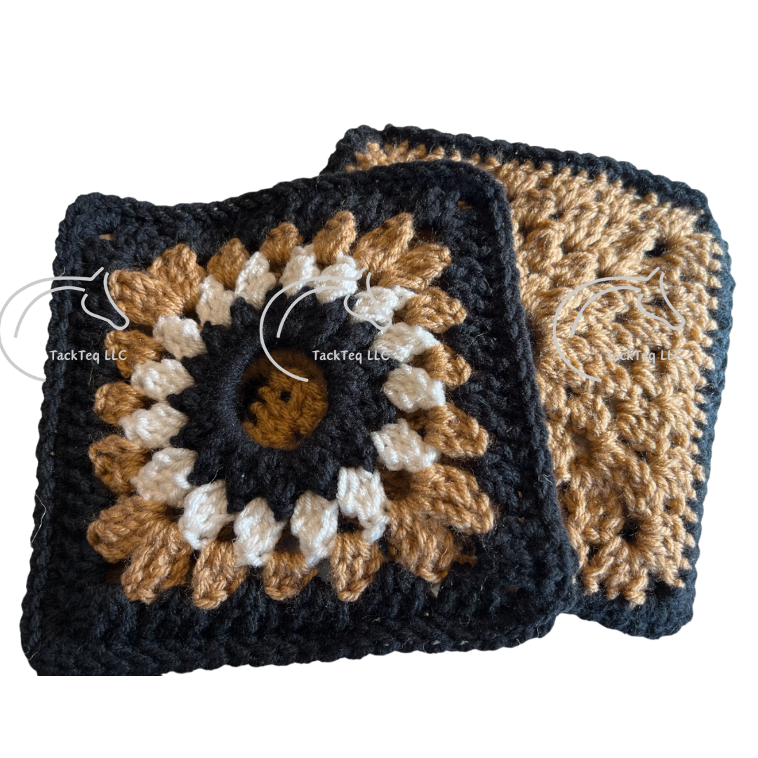 Crochet Stirrup Cover Pattern Granny Style