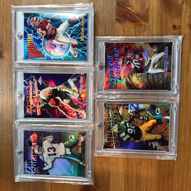 1997 Topps Chrome Football Career Best Refractor Chase Complete Set 