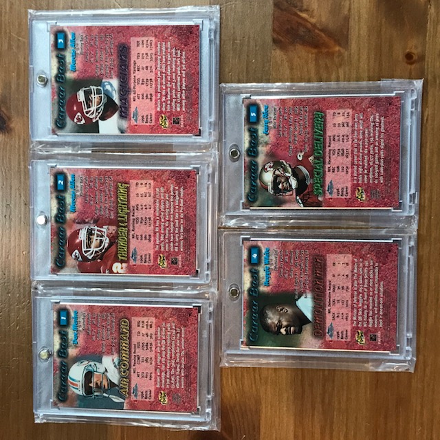 1997 Topps Chrome Football Career Best Refractor Chase Complete Set 