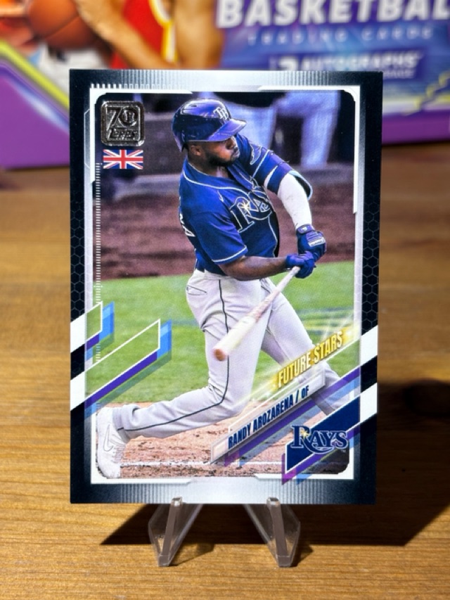 2021 Topps UK Edition - Black - Randy Arozarena - Tampa Bay Rays - SN125 - 58