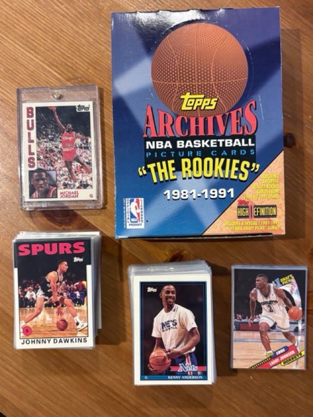 Topps Archives NBA Basketball Picture Cards - "The Rookies 1981-1991" - High Definition - Complete Set