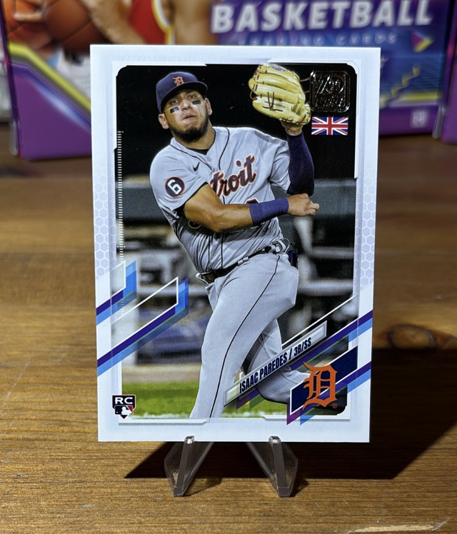 2021 Topps UK Edition - Isaac Paredes - Detroit Tigers - RC - 184