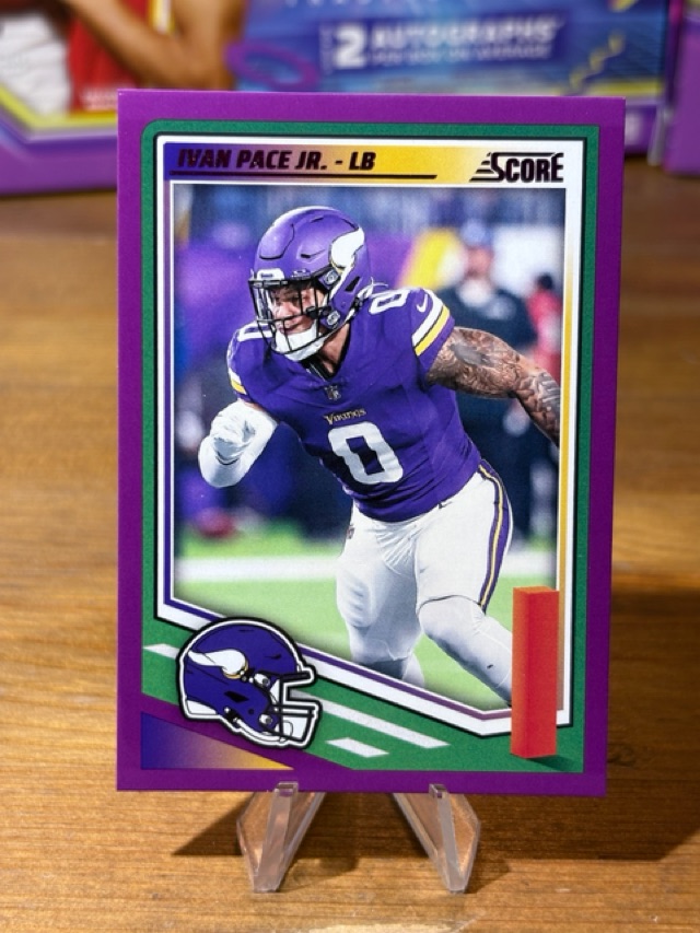 2025 Score - Purple - Ivan Pace Jr. - Minnesota Vikings - 287