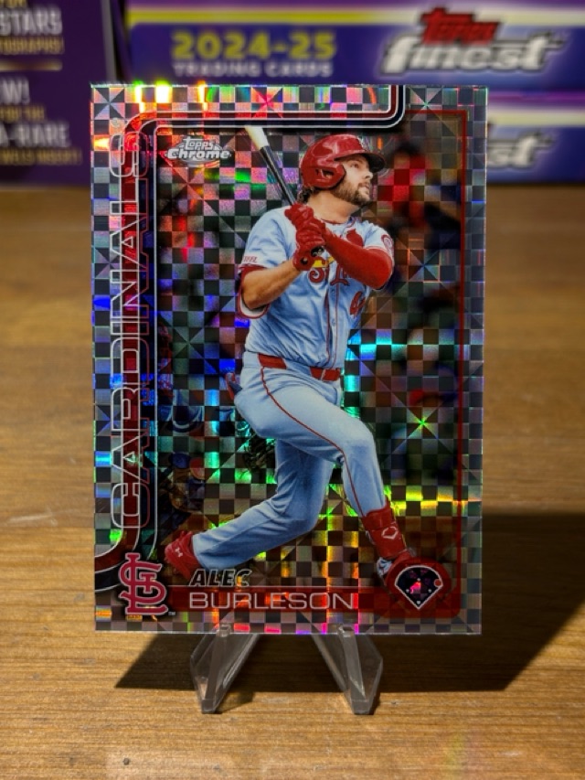 2025 Topps Chrome - X-Fractors - Alec Burleson - St. Louis Cardinals - 281