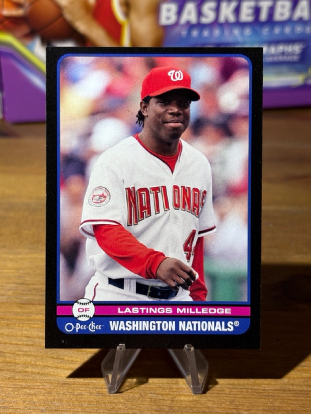 2009 O-Pee-Chee - Pee-Chee - Black - Lastings Milledge - Washington Nationals - 477