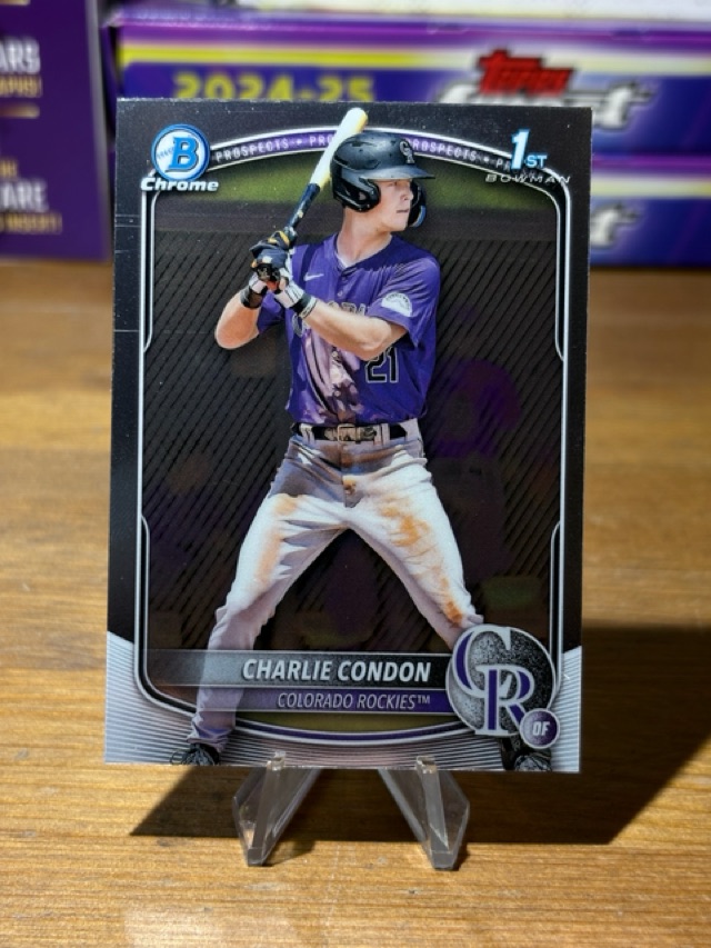 2025 Bowman - Chrome Prospects - Charlie Condon - Colorado Rockies - BCP-75