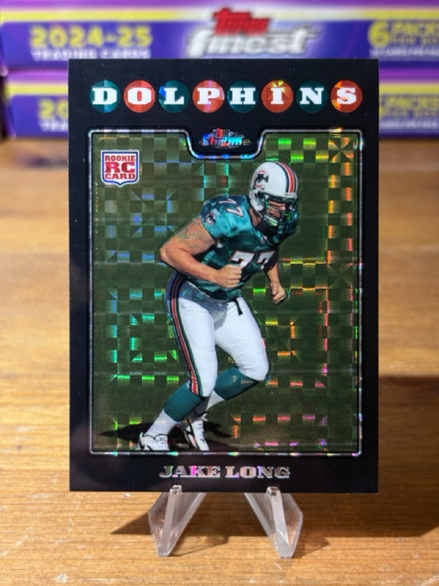 2008 Topps Chrome Jake Long Rookie Xfractor - Miami Dolphins