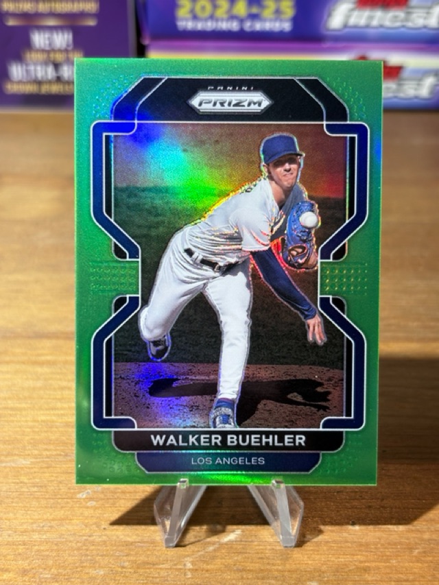 2022 Panini Prizm - Lime Green Prizm - Walker Buehler - Los Angeles Dodgers - 72