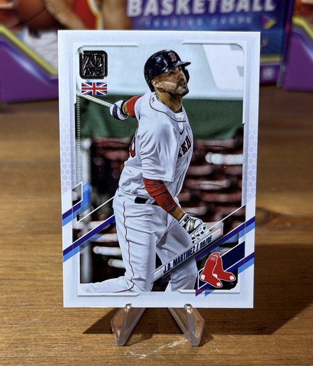 2021 Topps UK Edition - J.D. Martinez - Boston Red Sox - 187