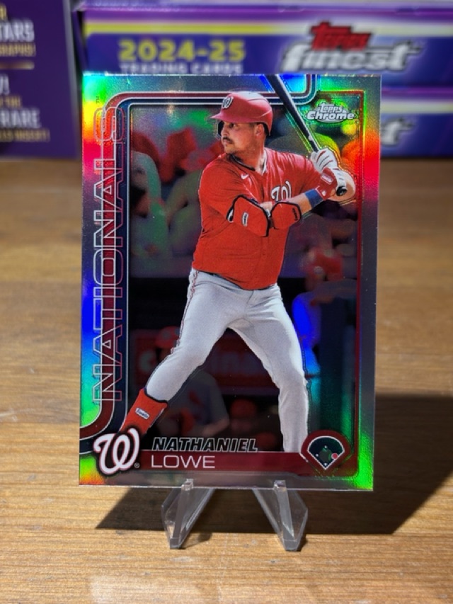 2025 Topps Chrome - Refractors - Nathaniel Lowe - Washington Nationals - 49