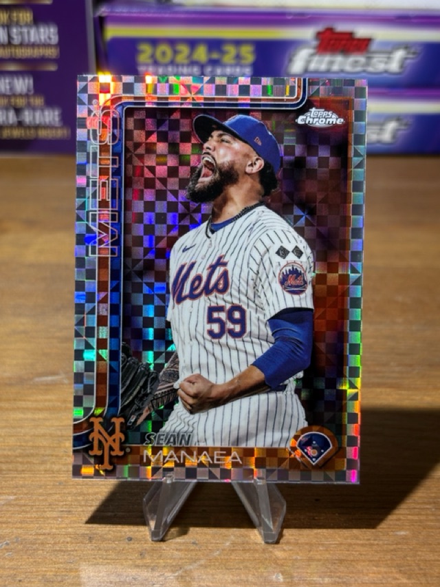2025 Topps Chrome - X-Fractors - Sean Manaea - New York Mets - 287