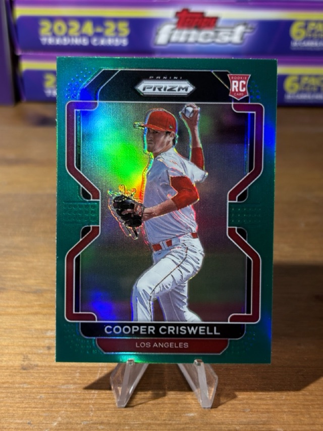 2022 Panini Prizm - Green Prizm - Cooper Criswell - Los Angeles Angels - 234