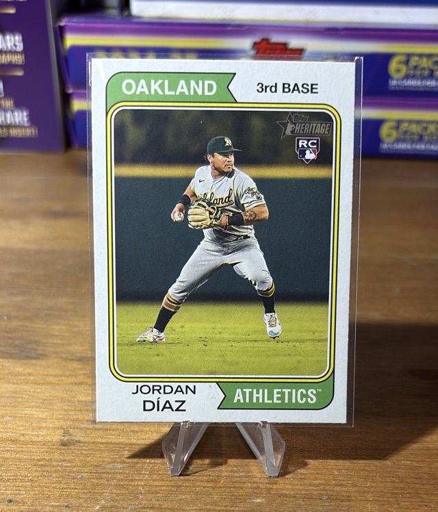 2023 Topps Heritage - Jordan Díaz - Oakland Athletics - 153