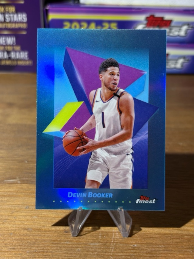 2024-25 Finest - Sky Blue Refractor - Devin Booker - Phoenix Suns - 75