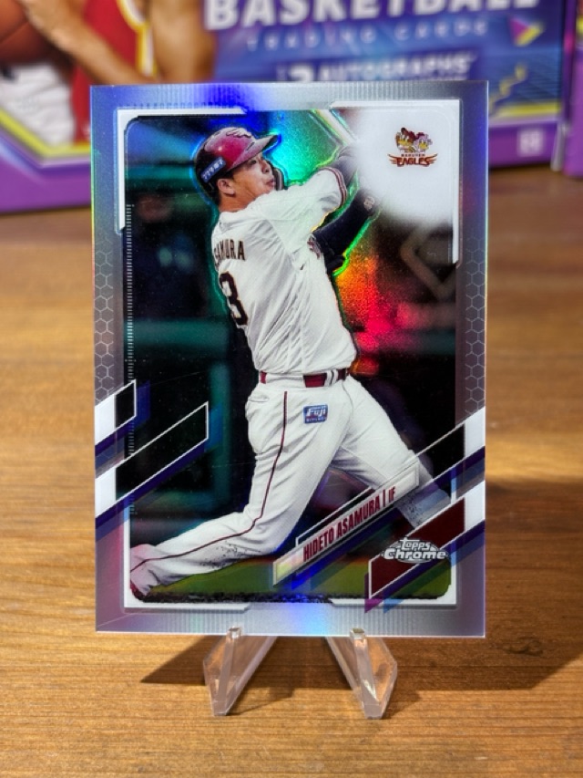 2021 Topps Chrome Nippin Professional Baseball - Refractors - Hideto Asamura - Tohoku Rakuten Golden Eagles - 188