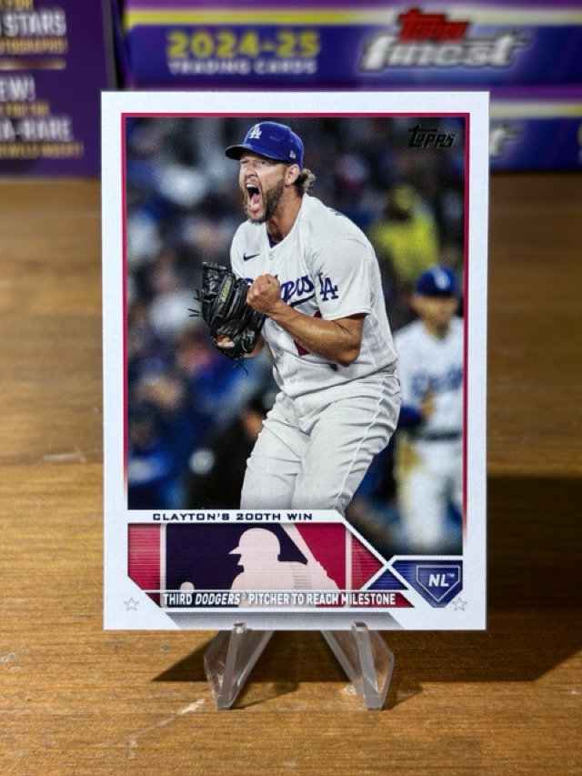 2023 Topps Update - Clayton's 200th Win - Los Angeles Dodgers - US202