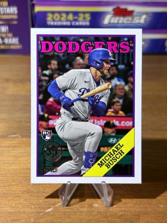 2023 Topps Update - 1988 Topps Baseball 35th Anniversary - Michael Busch - Los Angeles Dodgers - 88US-8