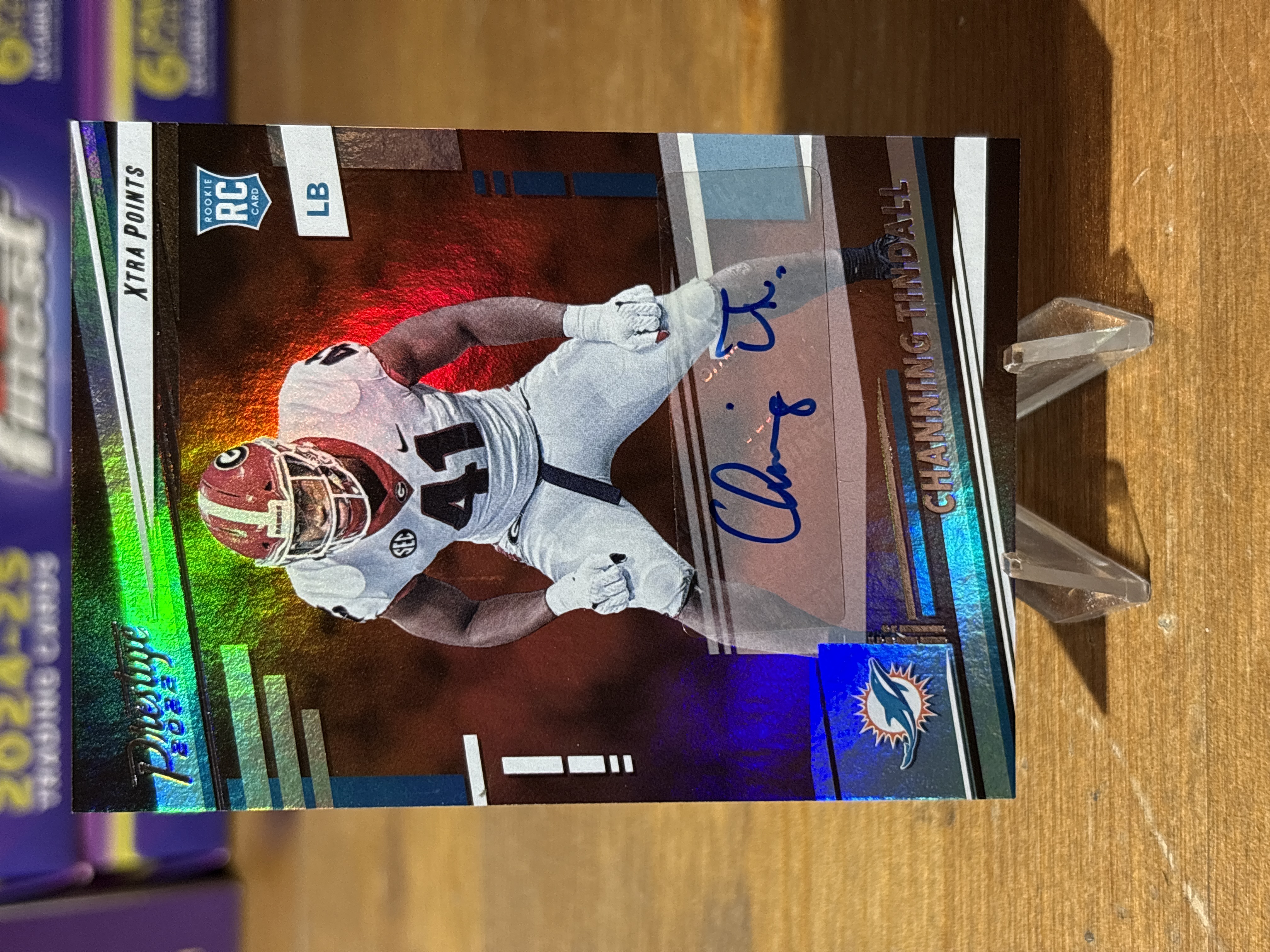 2022 Panini Prestige - Channing Tindall - Xtra Points Signatures Premium