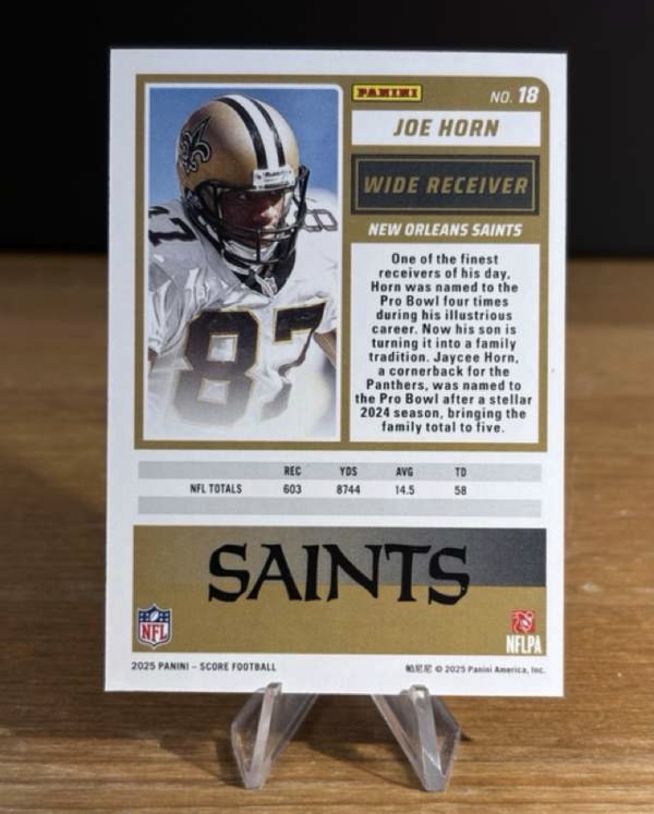 2025 Score Football Joe Horn - Extraterrestrial 