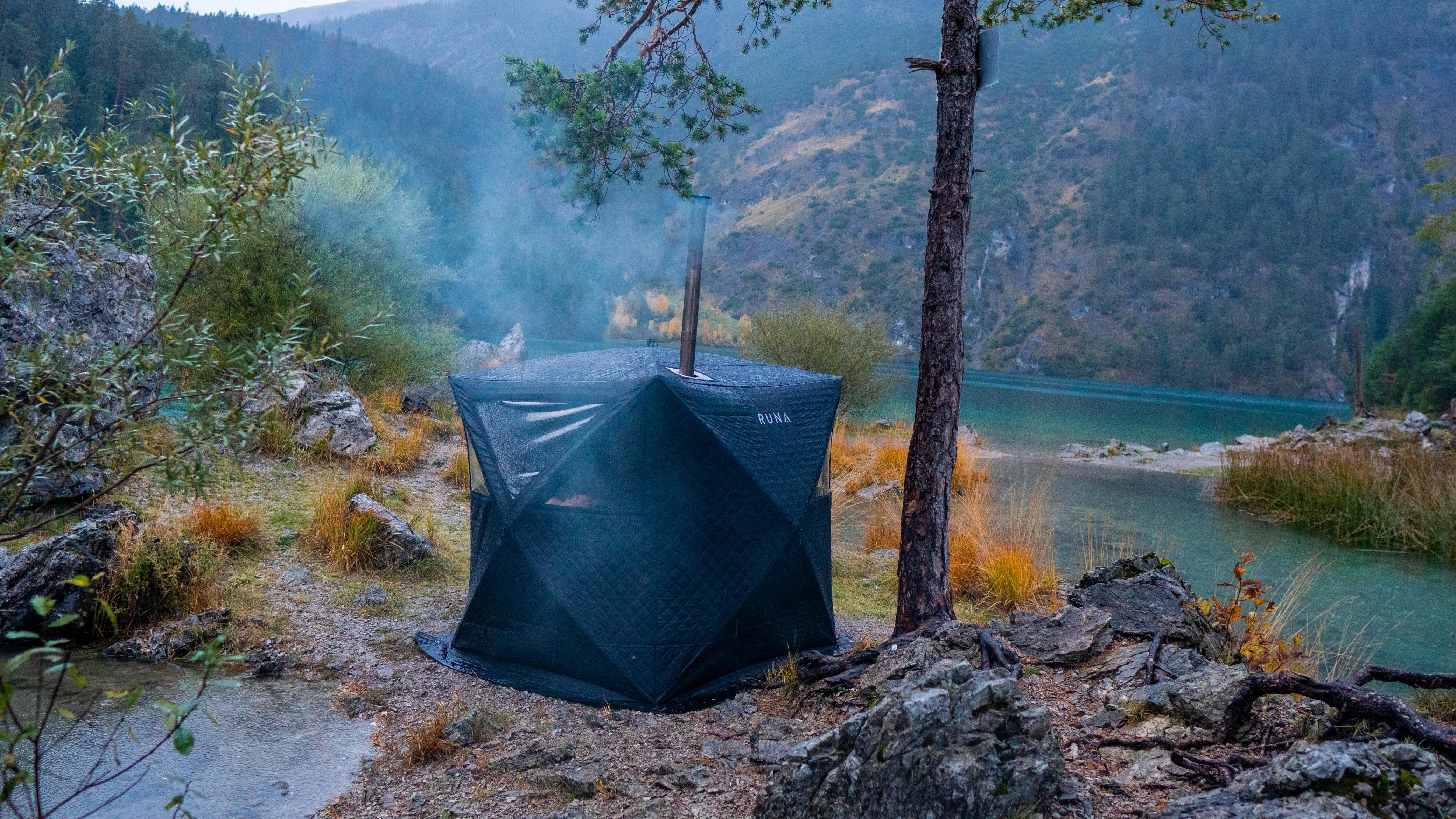 RUNA - Zeltsauna zum Ausleihen inkl. Holzofen