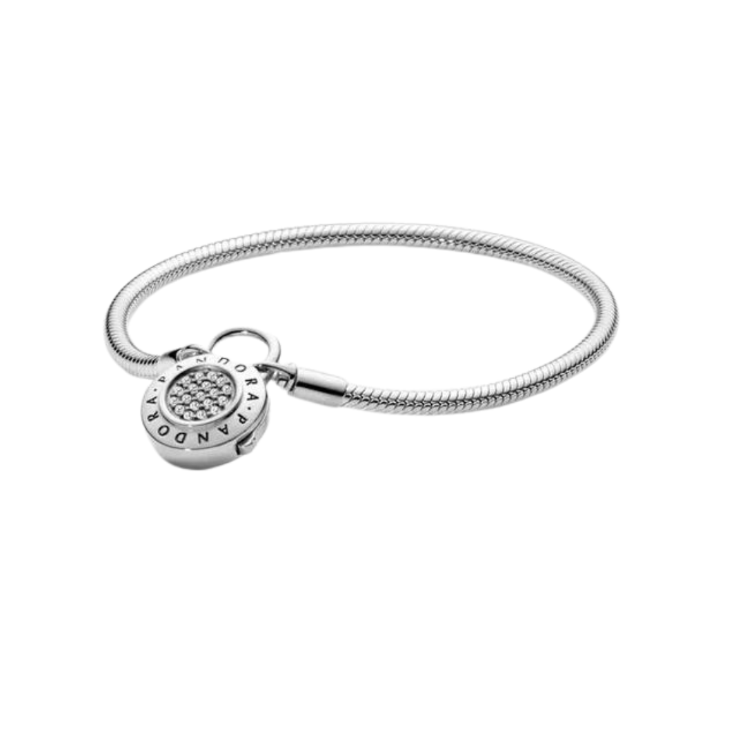 Pulsera moments cadena de serpiente con cierre candado 
