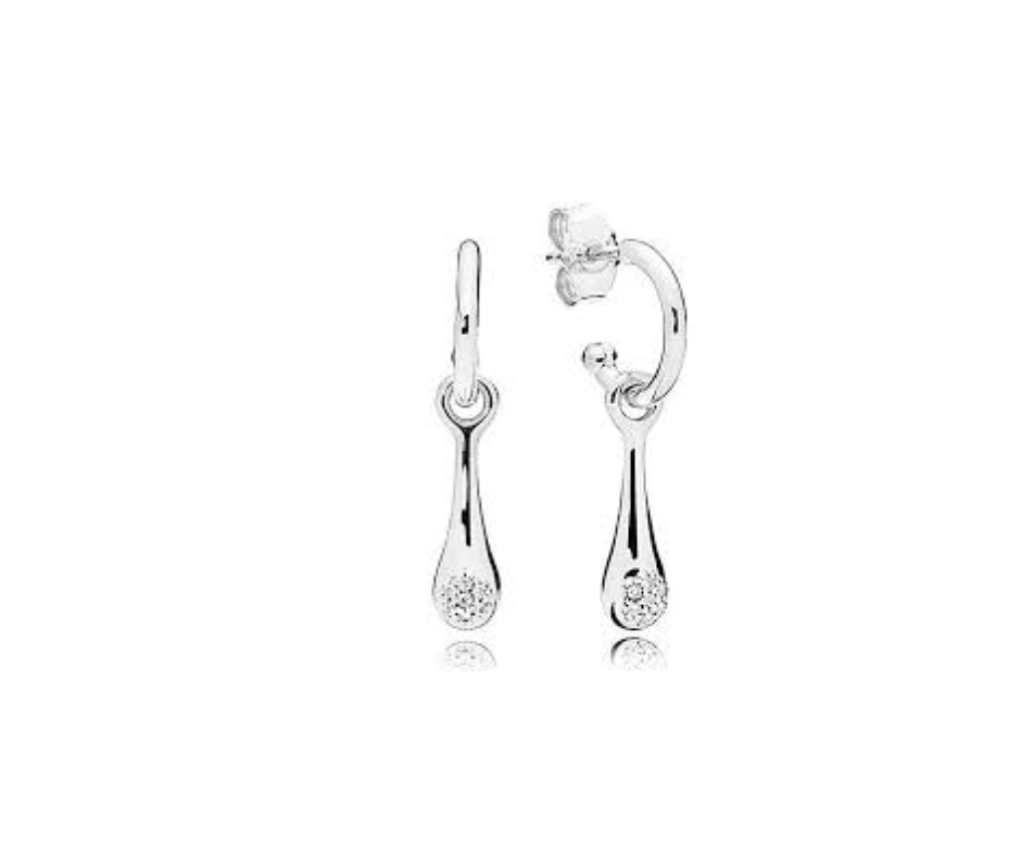 Zarcillos gota de cristal 