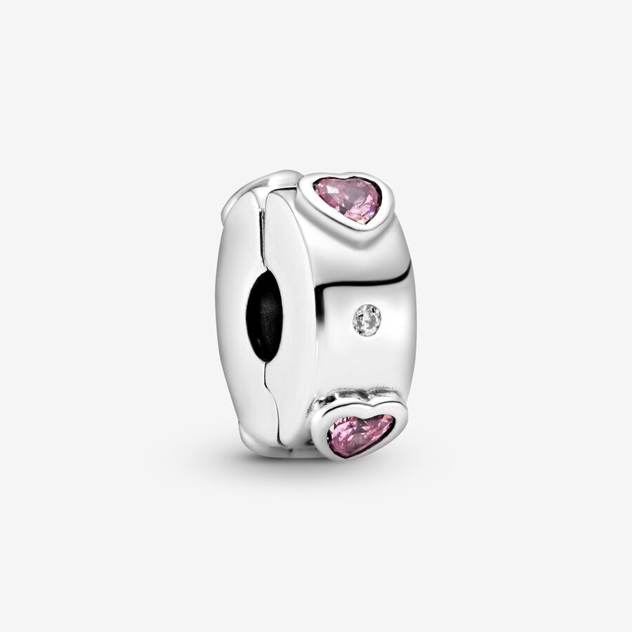 Clip corazón rosa