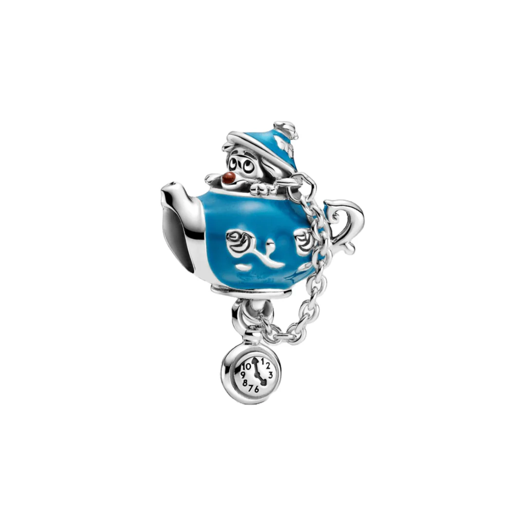 Charm de tetera para fiesta de cumpleaños de Alicia en el País de las Maravillas 