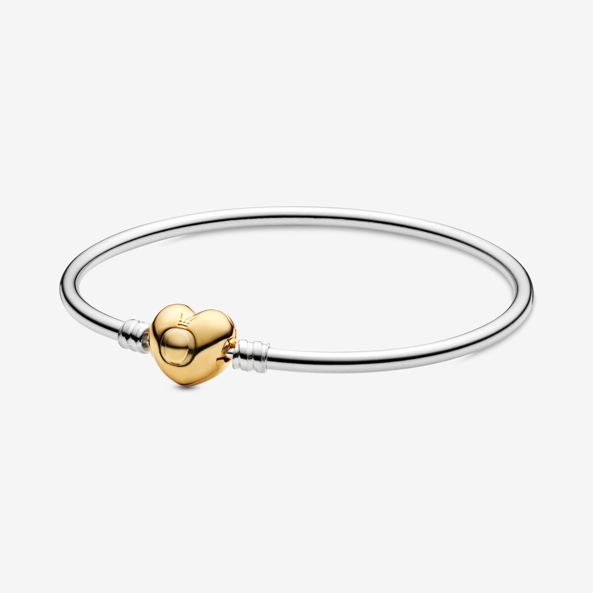 Pulsera rígida con cierre corazón