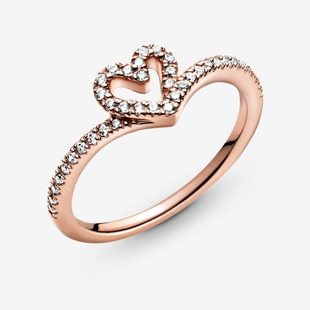  Anillo en Corazón Espumoso Brillante