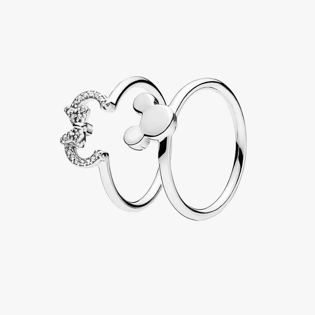  Anillo con forma de Mickey para parejas