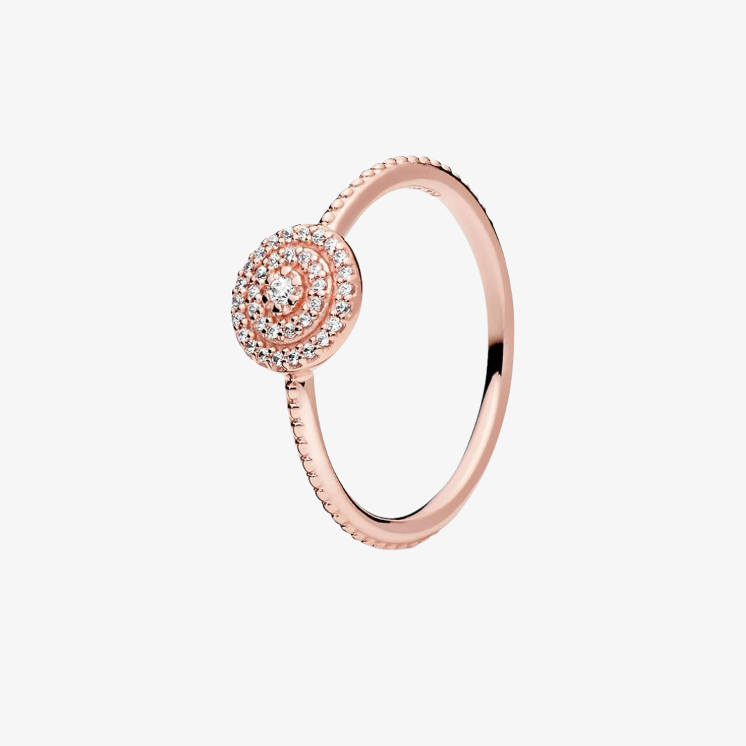  Anillo rosa brillante