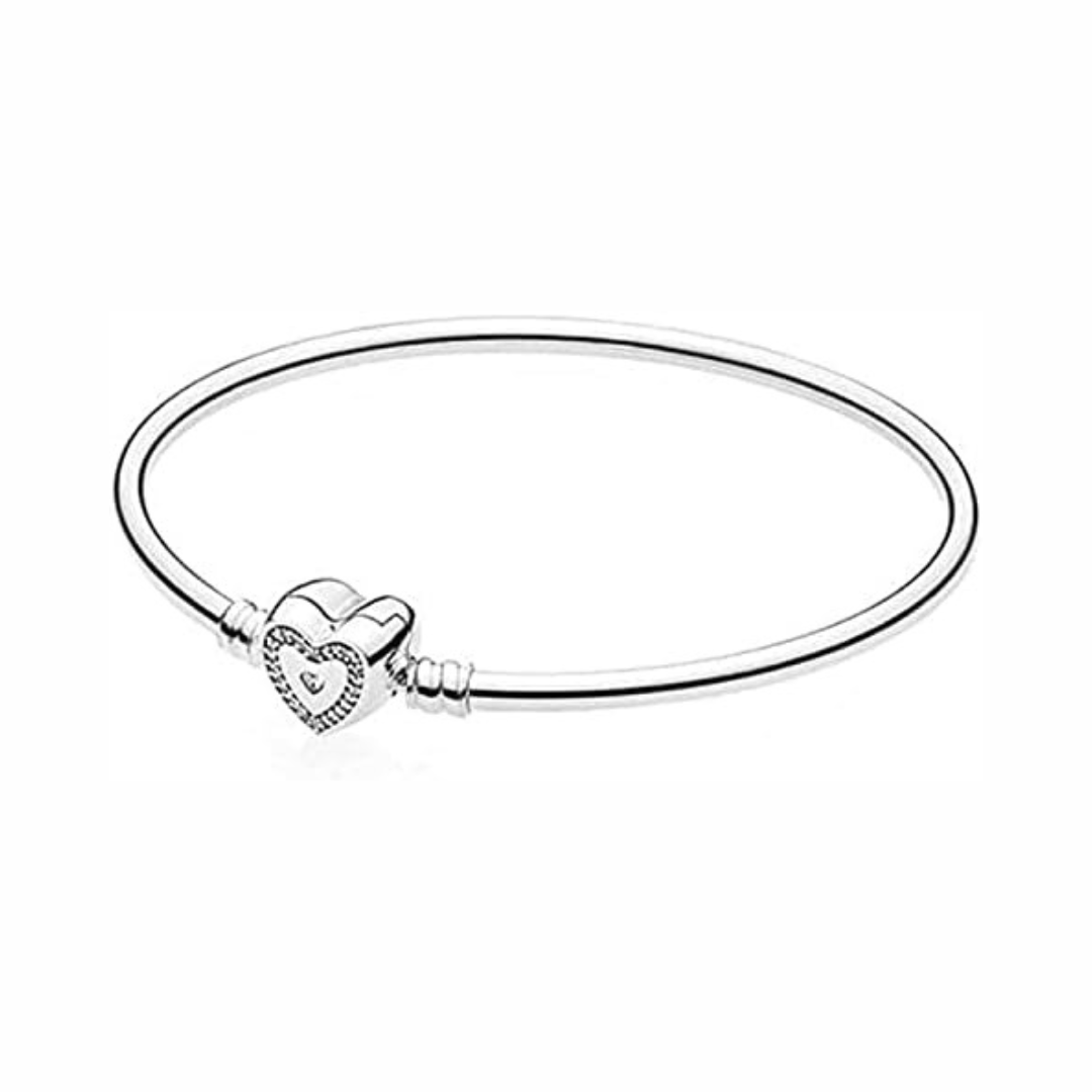 Pulsera rígida con cierre de corazón II