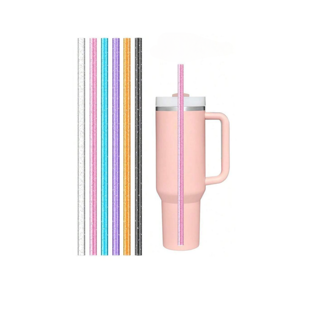 Pitillos brillantes (1 unidad) para vasos Stanley 